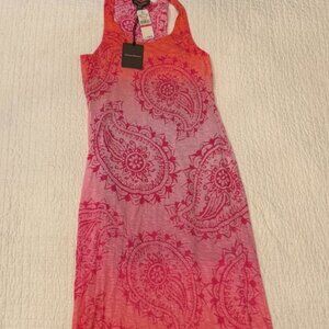 NWT Tommy Bahama Posy Pink Sunset Paisley Summer Maxi Dress Size XS